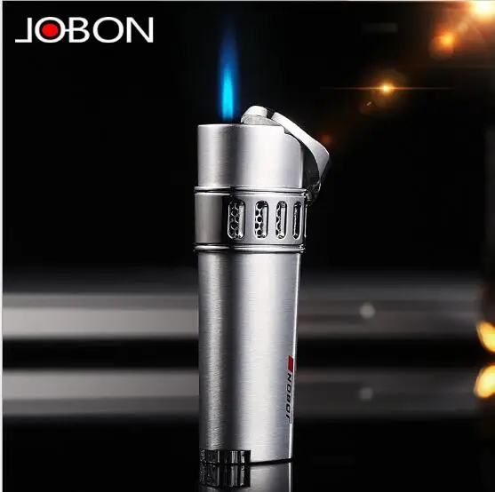 Jobon газовая надувная ветрозащитная Зажигалка ультра-тонкая металлическая