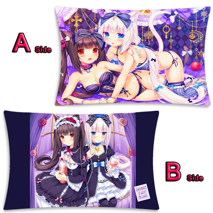 12 Аниме Nekopara Chocolat ванильный Azuki кокосовый клен Dakimakura обнимающий чехол для подушки для тела, наволочка для подушки, 2WAY 35x55 см - Цвет: 12