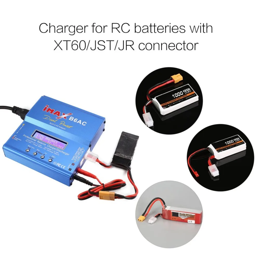 IMAX B6AC 80 Вт 6A Lipo NiMh литий-ионный Ni-Cd AC/DC RC Баланс Зарядное устройство 10 W Dis Зарядное устройство для rc-вертолет на радиоуправлении беспилотный самолёт Батарея