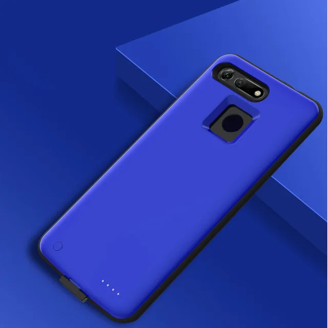 Чехол для зарядного устройства NTSPACE s для huawei Honor V20, 6500 мА/ч, портативный чехол для зарядки аккумулятора с зажимом для Honor V20, чехол для питания - Цвет: Blue