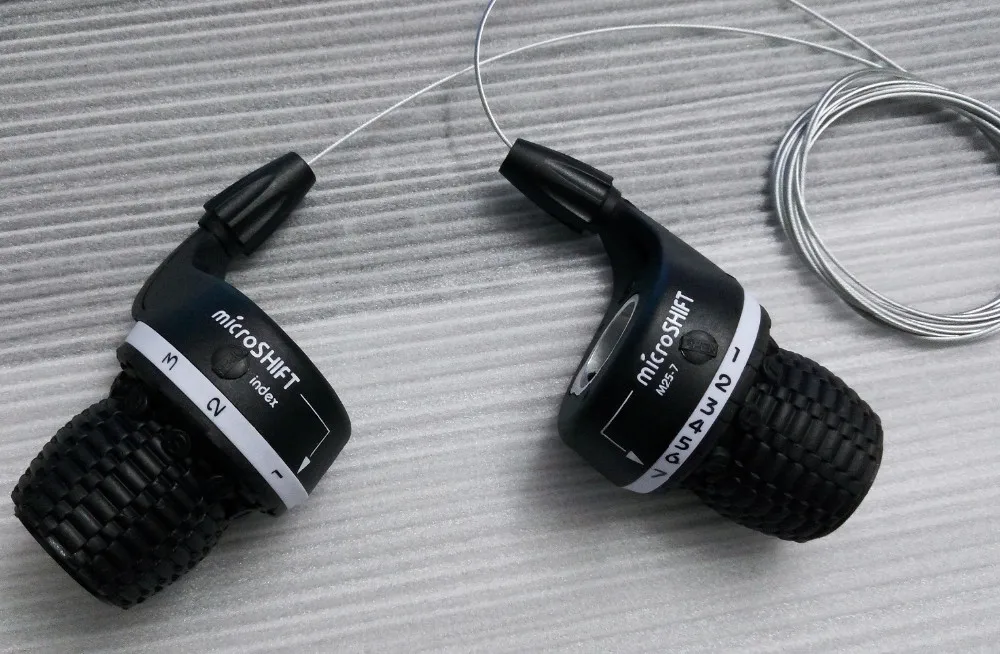 Microshift Twist MTB велосипедный велосипед левый и правый поворотный рычаг переключения передач 3X7 скоростей поездки DIP совместимый для Shimano переключения передач