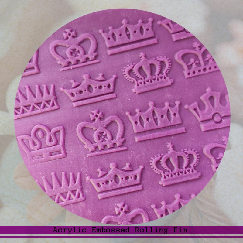 

Crown Shape Acrylic Texture Rolling Pin