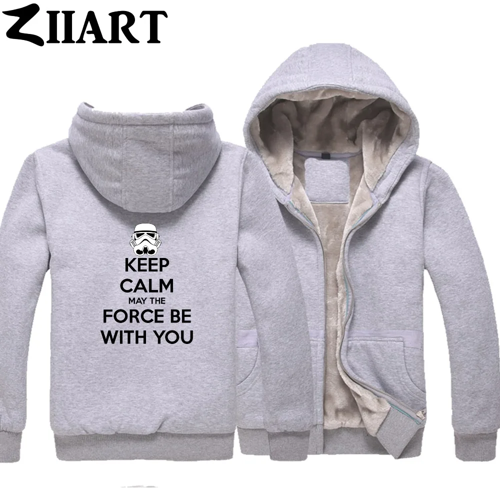 Одежда для пар с надписью star wars KEEP CALM Make THE FORCE BE YOU Мужские осенне зимние