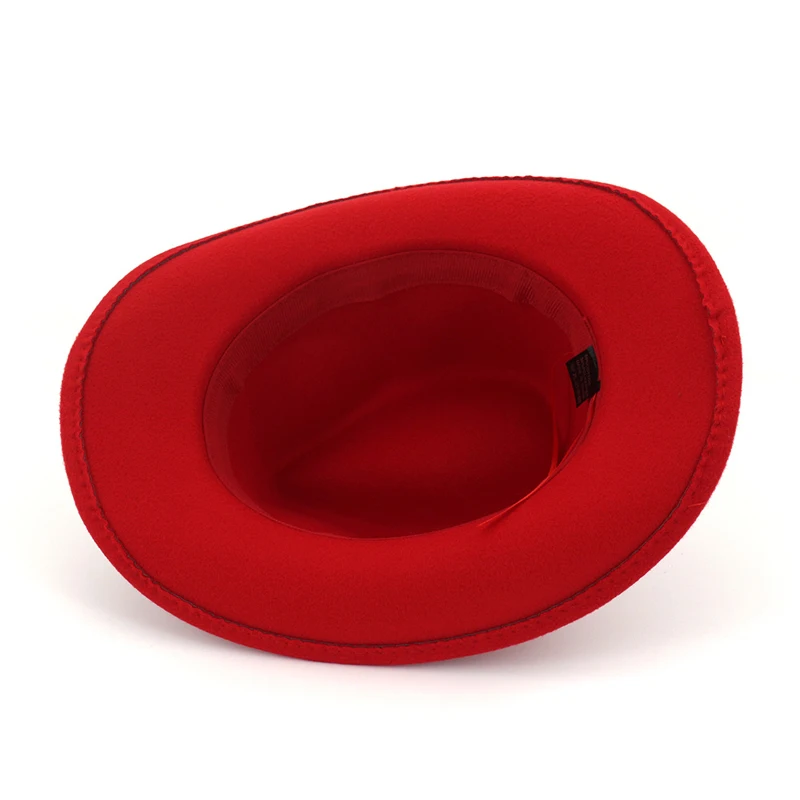 Bull Rider Jazz Fedora Sunhat для мужчин и женщин, фетровые шляпы с лентой, ковбойская шляпа в западном стиле, черная, 6 цветов, шляпа-котелок для унисекс