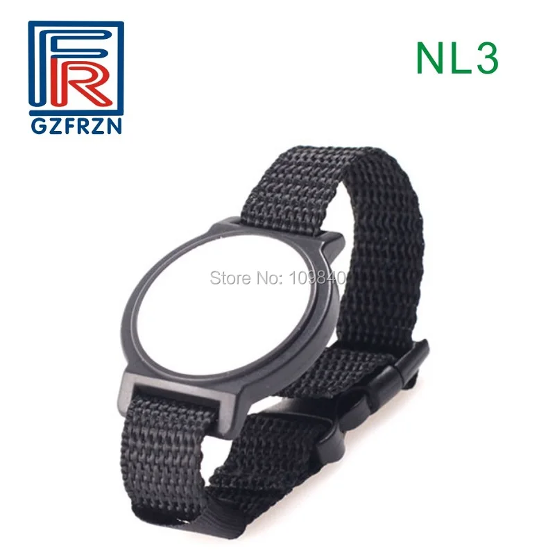 10 шт. нейлоновые браслеты NL3 HF ISO 15693/18000 3 с чипом I code slix RFID браслет для контроля