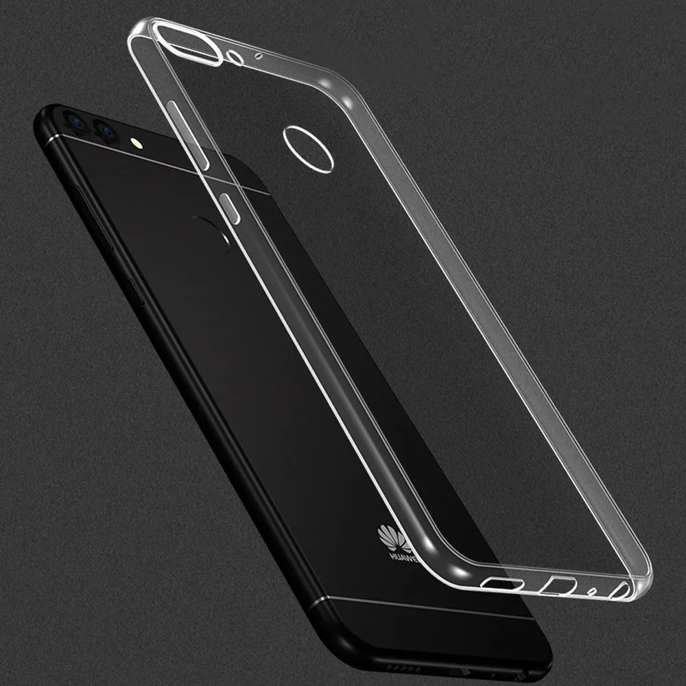 Для Huawei P Smart/Enjoy 7s чехол Ультратонкий Мягкий силиконовый гелевый Прозрачный с