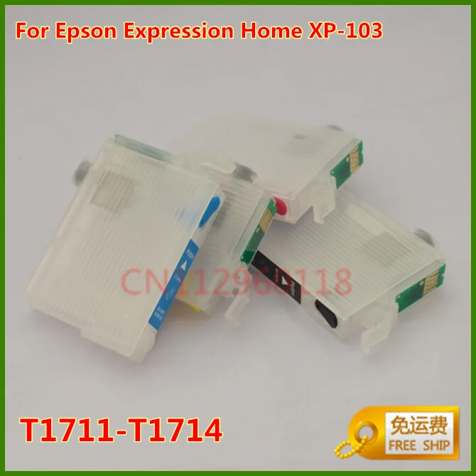 711 T1711 T1712 T1713 T1714 многоразовый картридж для принтера Epson Expression Home XP 103|Наборы