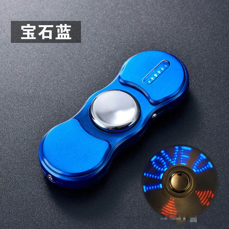 USB плазменная Зажигалка для сигарет, электрическая ветрозащитная зажигалка, креативная Индукционная красочная зажигалка, персональный кончик пальца, гироскоп D - Цвет: a