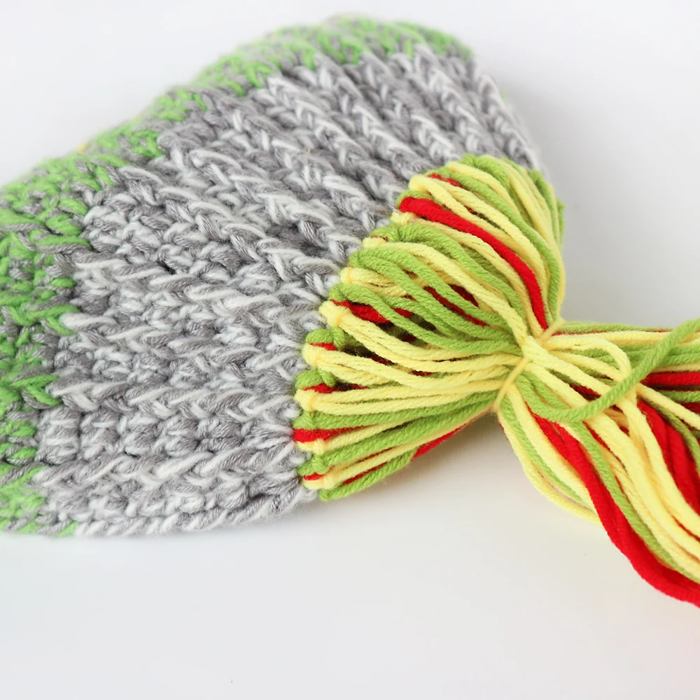 BooLawDee зимняя детская вязаная шапочка с ямайским париком шапка ручной работы