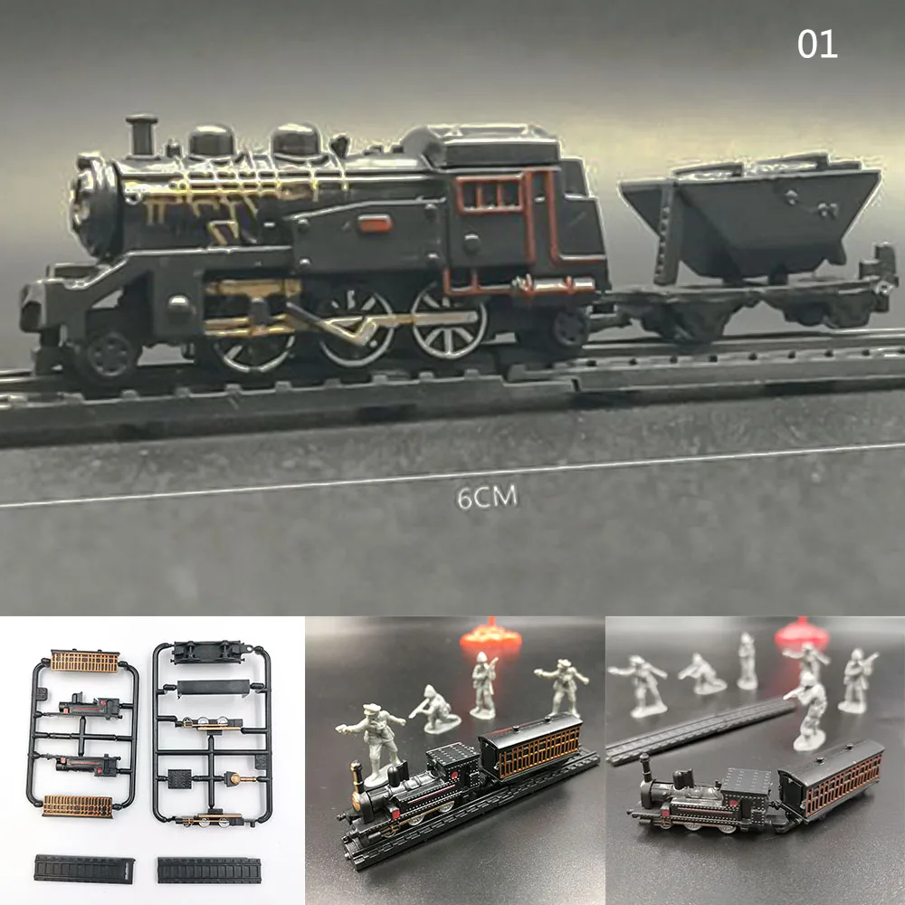 Victory type 01 1:200 4D паровой Электрический Паровозик ПОЕЗД модель сборки головоломка коллекция мини поезд модель игрушка подарок - Цвет: Victory type 01