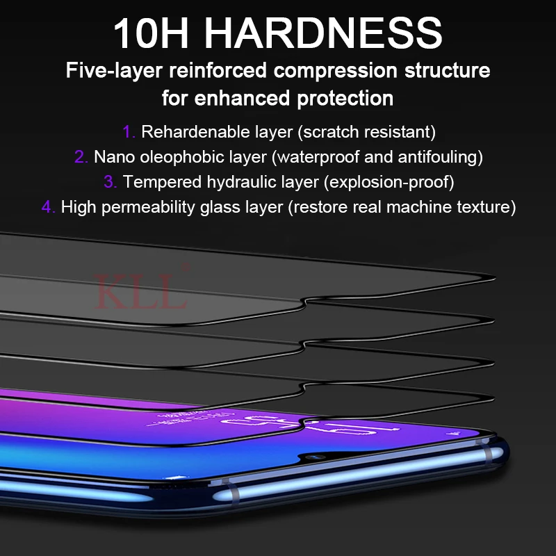 Закаленное стекло 11D с изогнутыми краями для OPPO F11 F9 Pro F7 F5 K1 полное покрытие Защита
