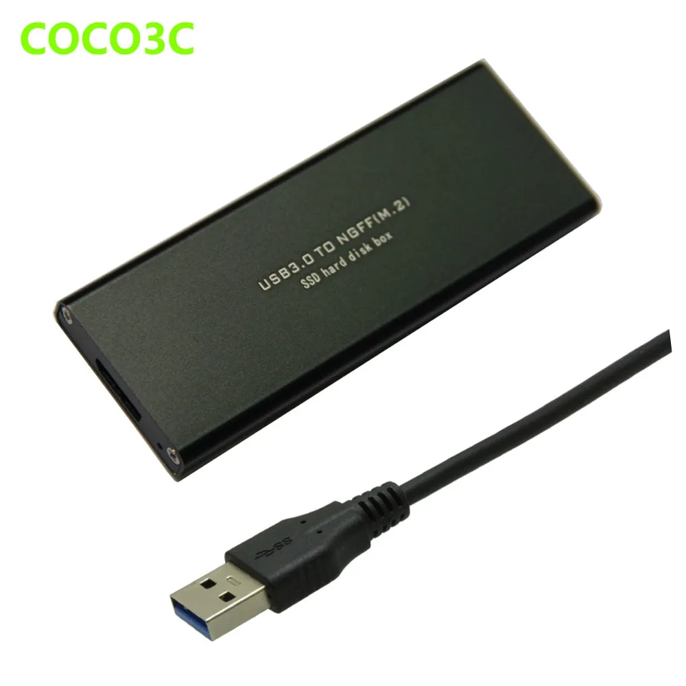 USB 3,0 для NGFF SSD корпус USB3.0 для M.2 жесткий диск адаптер M2 SSD Внешний мобильный ящик