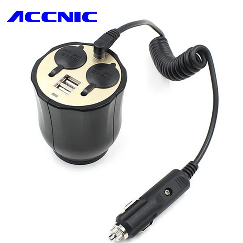 ACCNIC 3 1 A Автомобильное зарядное устройство с двойным USB разъемом разветвитель