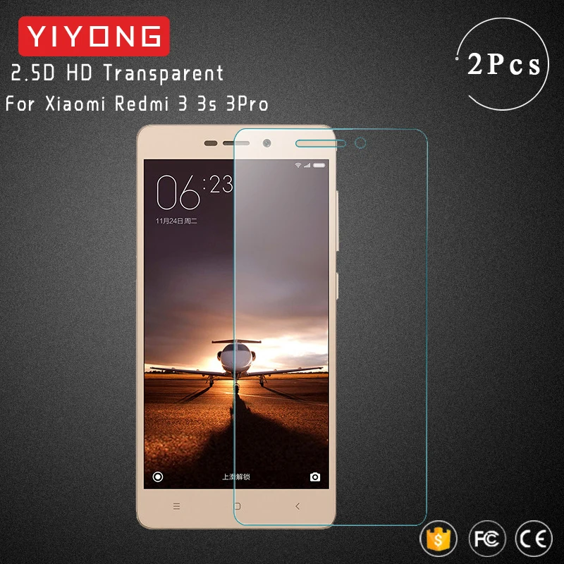 YIYONG 2.5D стекло для экрана Xiaomi Redmi 3S Pro закаленное Xiomi Redmi3 защита 3 стекло|Защитные