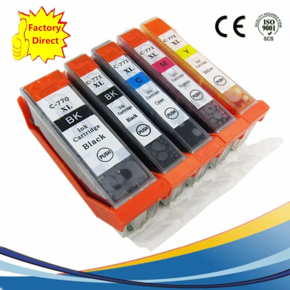PGI 770 PGI770 770XL 770BK Замена чернильных картриджей для Canon Pixma MG5770 MG6870 MG7770 MG 5770 принтер|ink