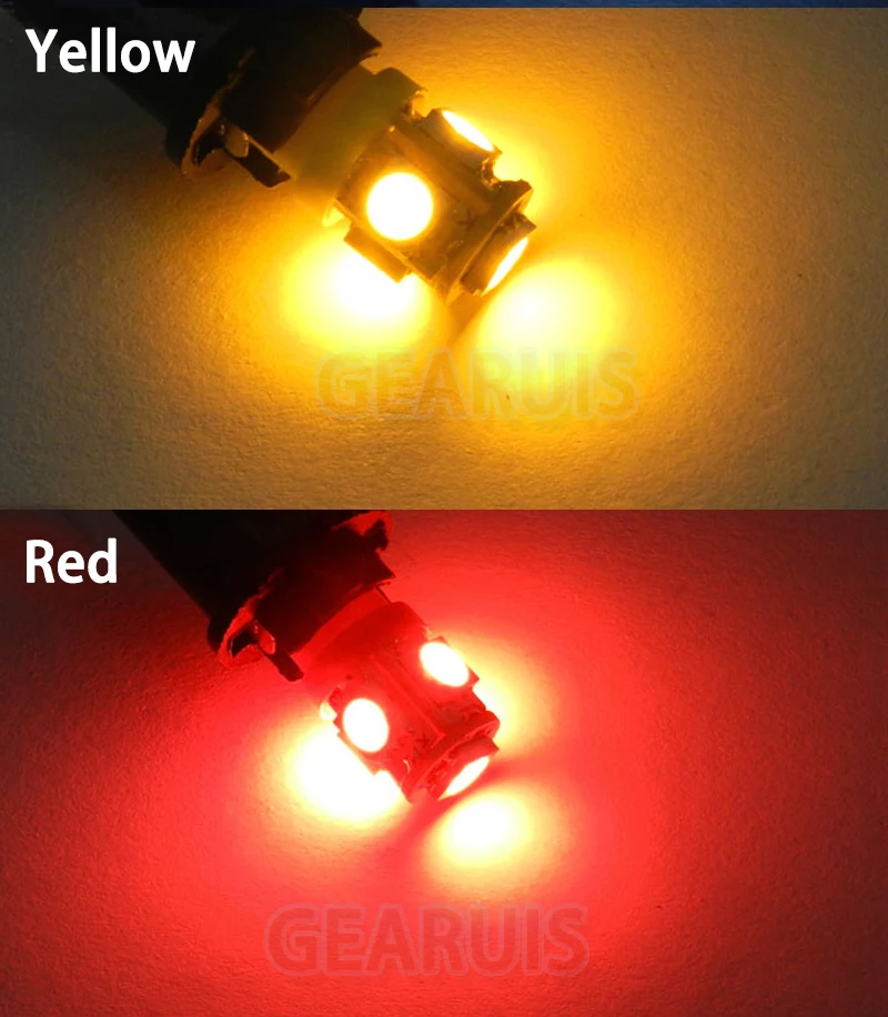 10 шт./лот 6 В переменного тока E10 винтовая лампа 5 SMD 5050 LED 5smd светодиодов контрольно