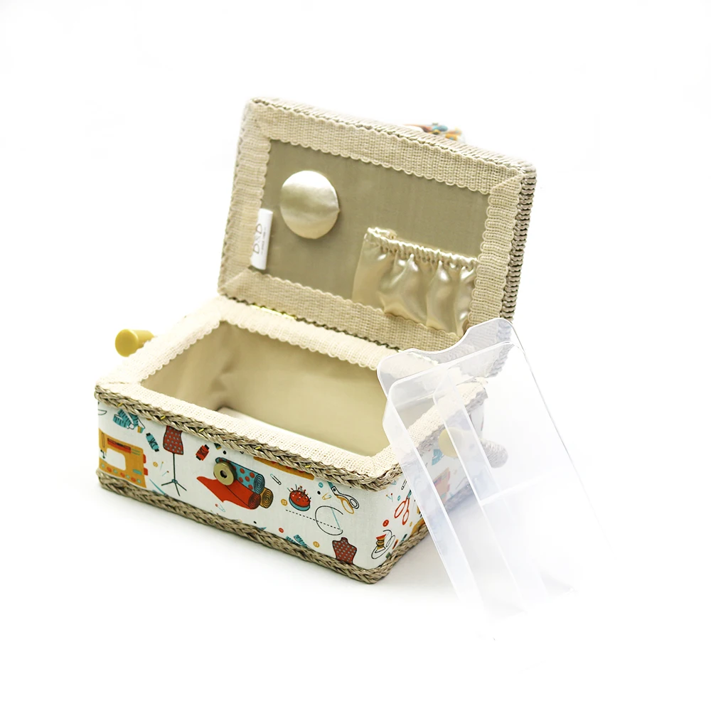 D & корзина для хранения швейных изделий из хлопковой ткани коробка шитья