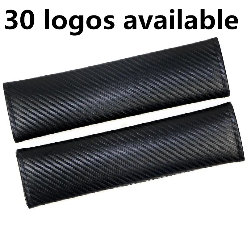 Логотип Эмблема автомобиля значок сиденье из углеродного волокна ремень Обложка