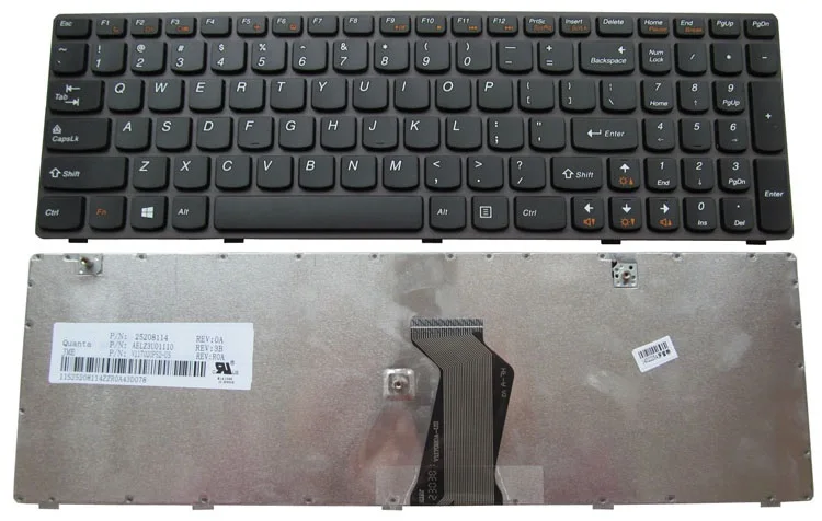 

SSEA New Laptop US Keyboard for LENOVO G580 Z580 Z580A G585 Z585 B580 V580 G590