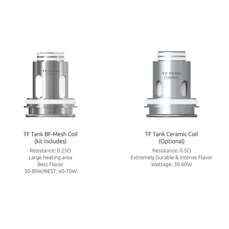 Оригинальный вейп испаритель SMOK TF Tank катушка BF Mesh 0 25 Ом/с с керамической головкой
