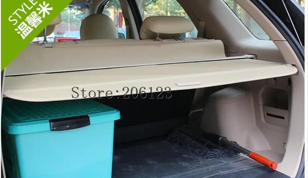 Для KIA sportage 2005-2013 задний багажник защитный щит грузовой Чехол Высокое качество авто аксессуары черный бежевый