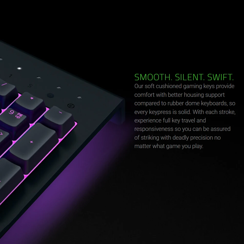 Игровая мембранная клавиатура razer Cynosa Chroma Pro, клавиатура с RGB подсветкой для игры, полностью программируемые клавиши, 104 клавиш, защита от проливания