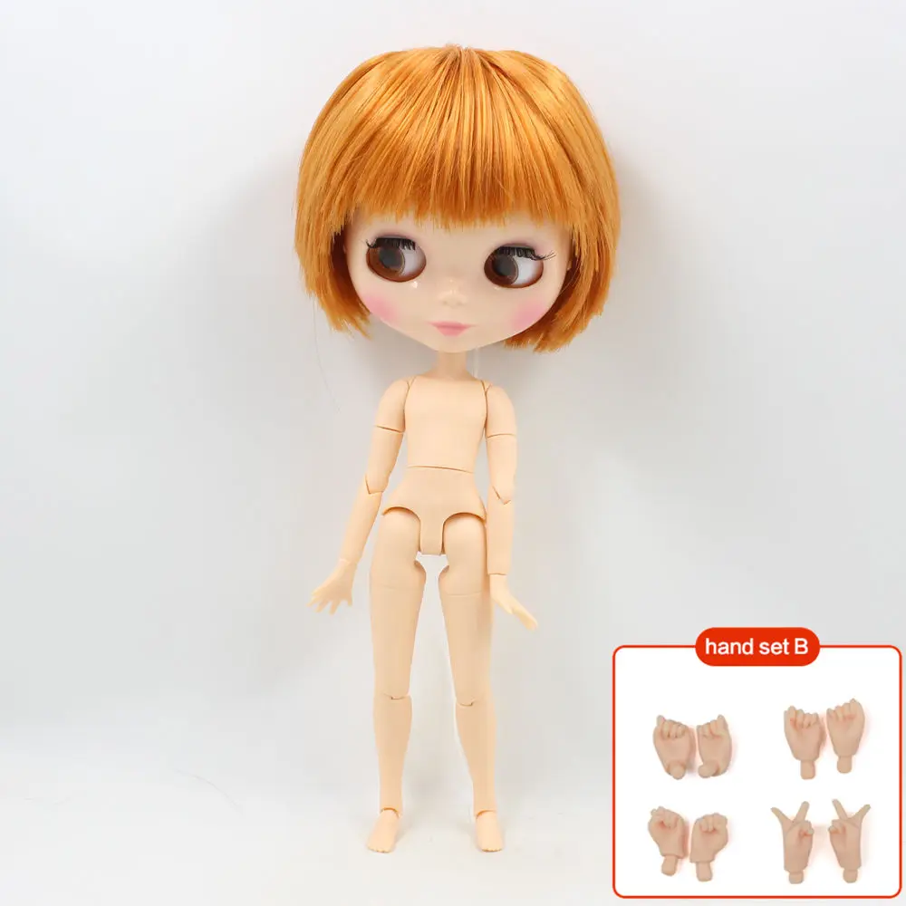 Dream fairy factory blyth кукла Мужская тело натуральная кожа оранжевый милый Короткий волос сустава тела No. BL0145 - Цвет: Like a picture