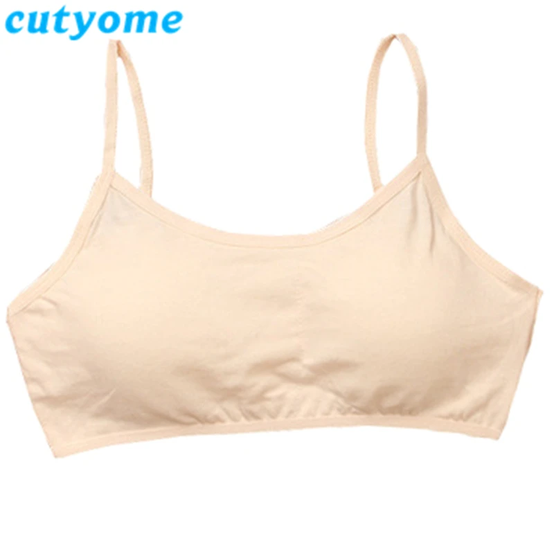Cutyome/5 шт./лот бюстгальтер для девочек подростков детское нижнее белье однотонные