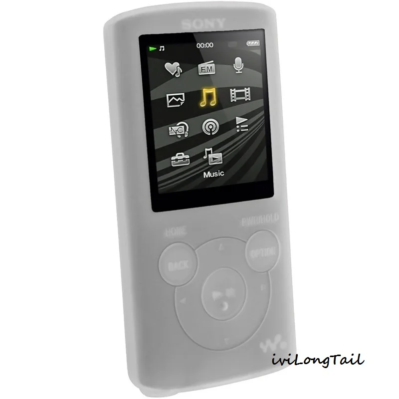 Силиконовый чехол для sony Walkman NWZ E383 E384 E385 случае 384 385 Резина гель кожи Mp3 охватывает