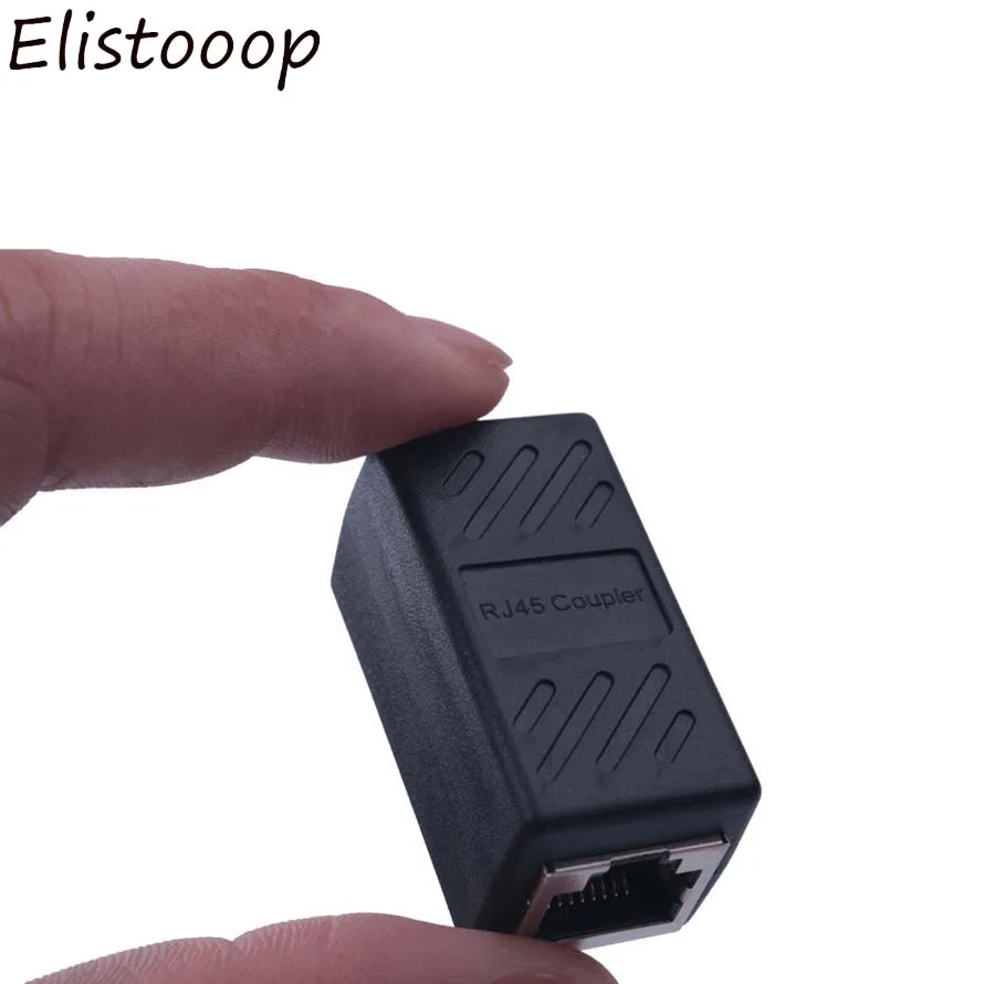 Elistooop соединитель сетевой локальной сети гнездо переходник удлинитель кабеля