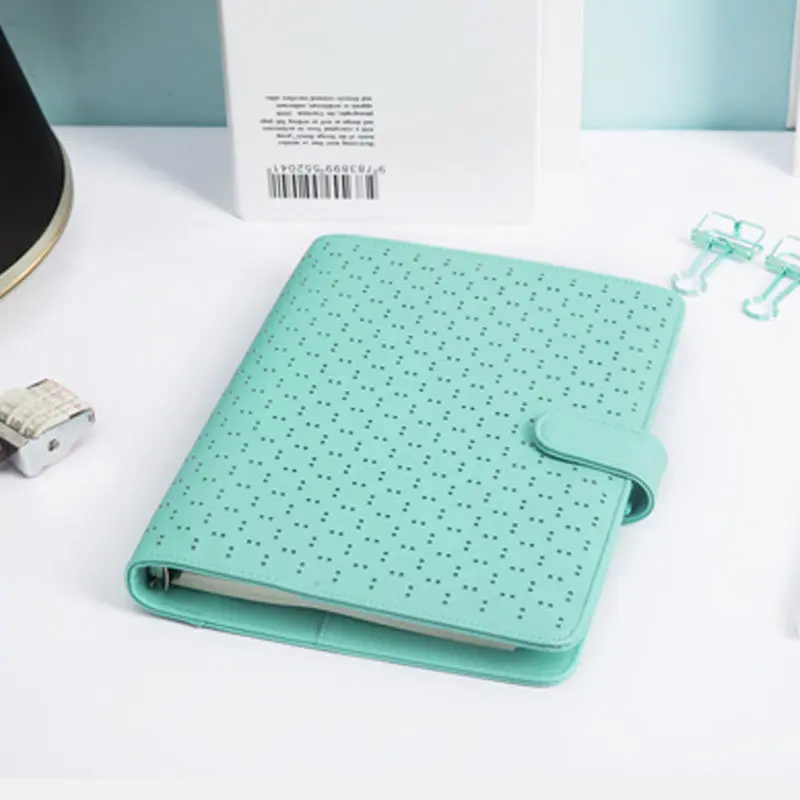 Мятный/розовато красный и коричневый из мягкой кожи для ноутбука 6 отрывными