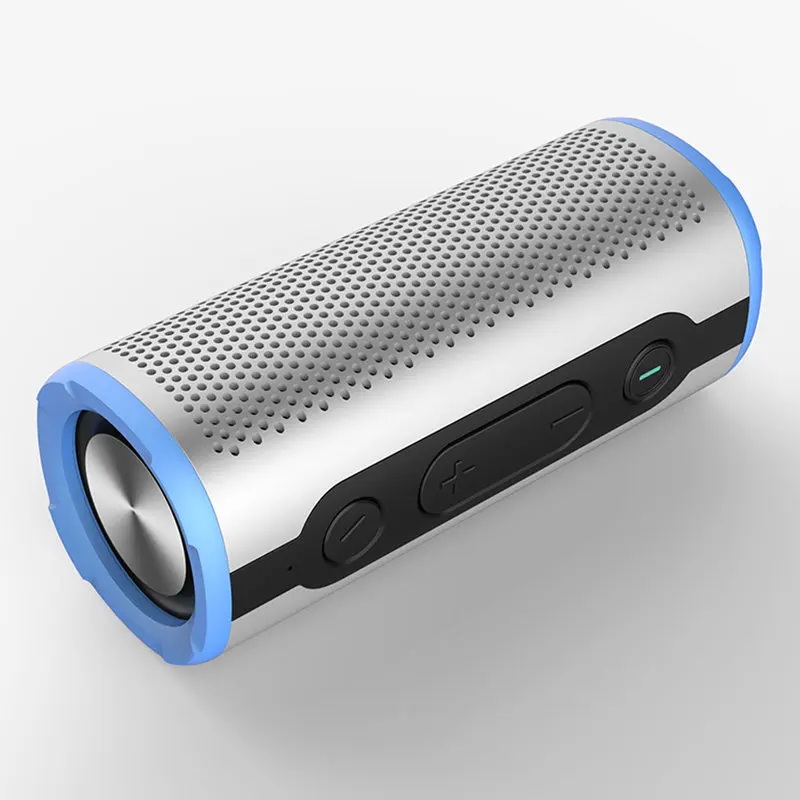 Синий Водонепроницаемый портативный Bluetooth беспроводной динамик открытый бас стерео сабвуфер TWS 12 Вт громкой связи с микрофоном - Цвет: Синий