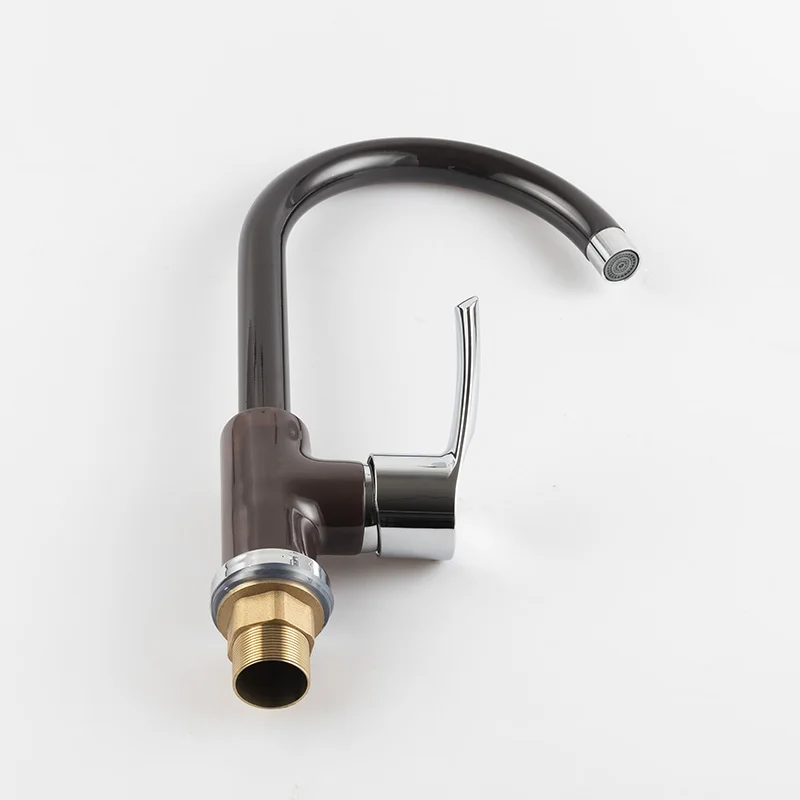 New copper temperature change color single-hole kitchen sink cold hot Swan strength faucet for bathroom basin/for | Обустройство дома