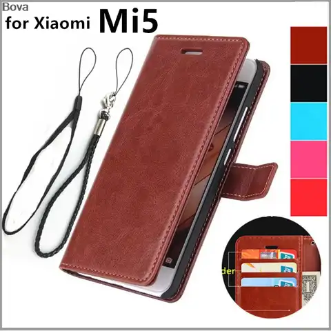 Чехол с держателем для карт для Xiaomi Mi5 Mi 8 lite Mi 9 9T 10 10T 5G 11T 12 Pro lite 12X, кожаный чехол-бумажник с откидной крышкой