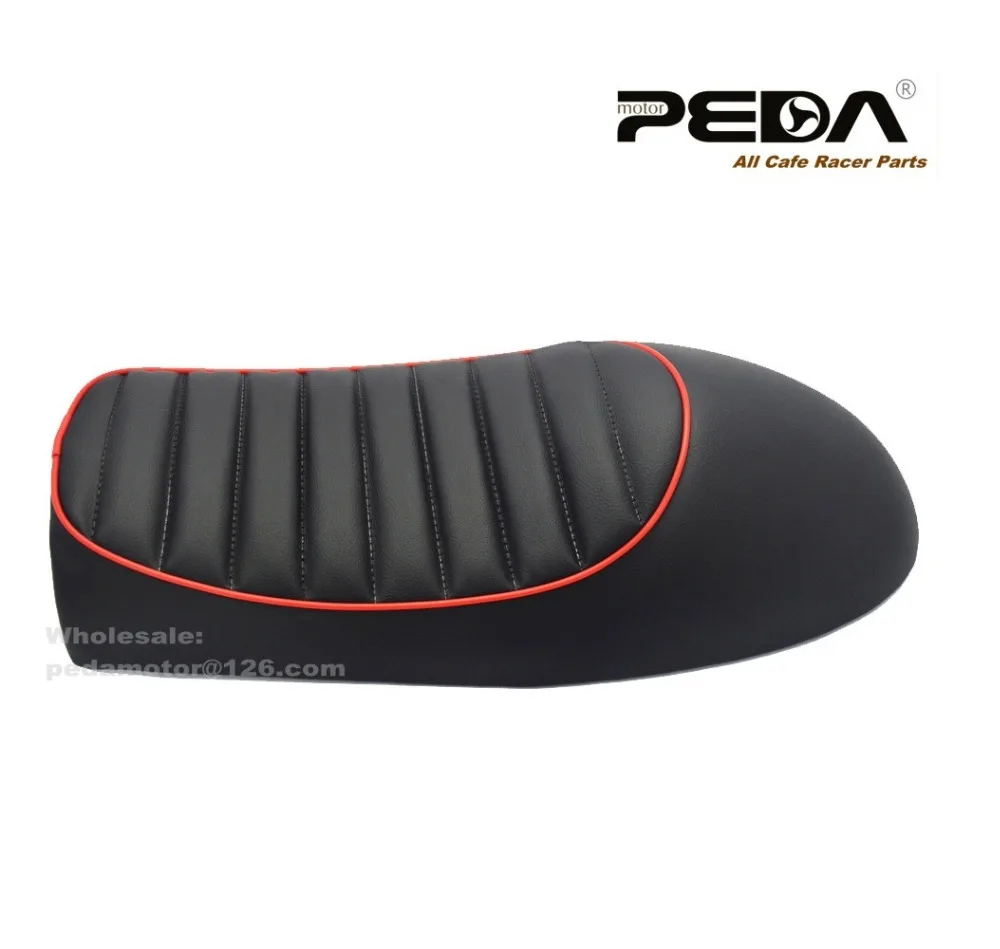 A1 Universal Cafe Racer seat CG Hump Stitching Retro Vintage Motorcycle Saddle Asiento Sitz Siege Selle Silla Sedile Red Thread |