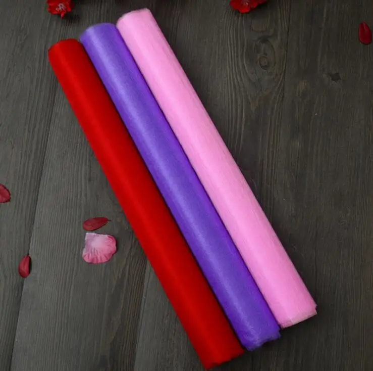 Дешево! (80 м/лот) 75 см широкий кристалл органза для свадьбы День рождения детей