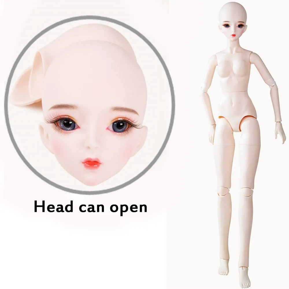 with makeup C 1/3 BJD кукла Обнаженная макияж, глаза, AI YoSD MSD SD набор игрушка подарок DC лати - Цвет: with makeup C
