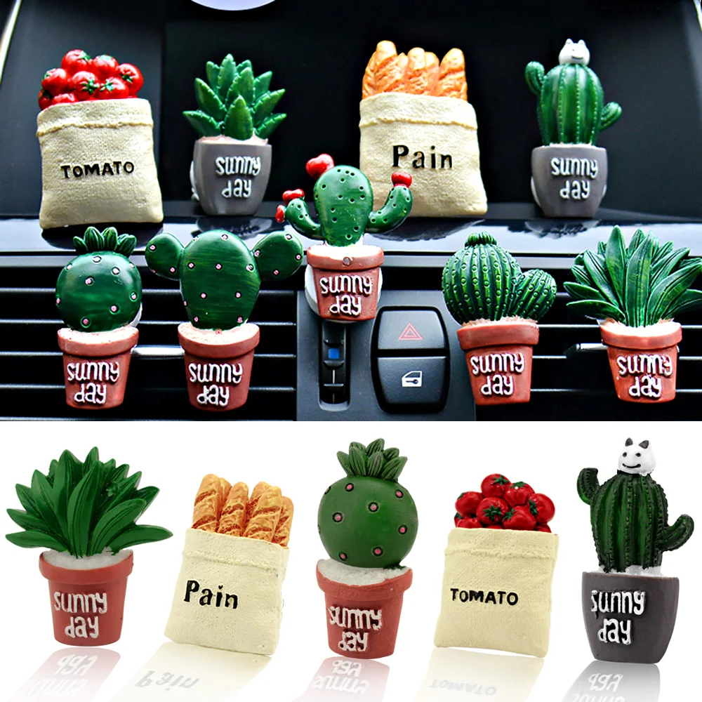 Автомобильный 3D освежитель воздуха имитация растений вентиляционное отверстие