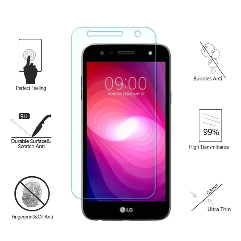 Высококачественное Закаленное стекло для LG X power 2, Защита экрана для LG X power 2 M320 M320N, Защитная пленка для экрана X power 2, стеклянная пленка