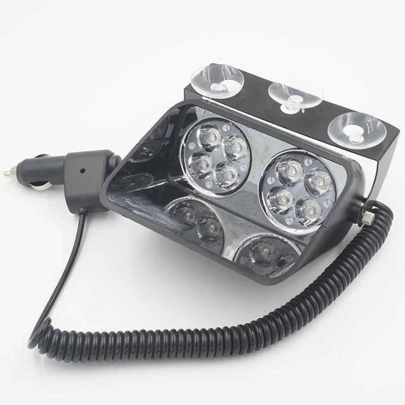 12v авто светодиодный предупреждающий мигающий светильник лобового стекла