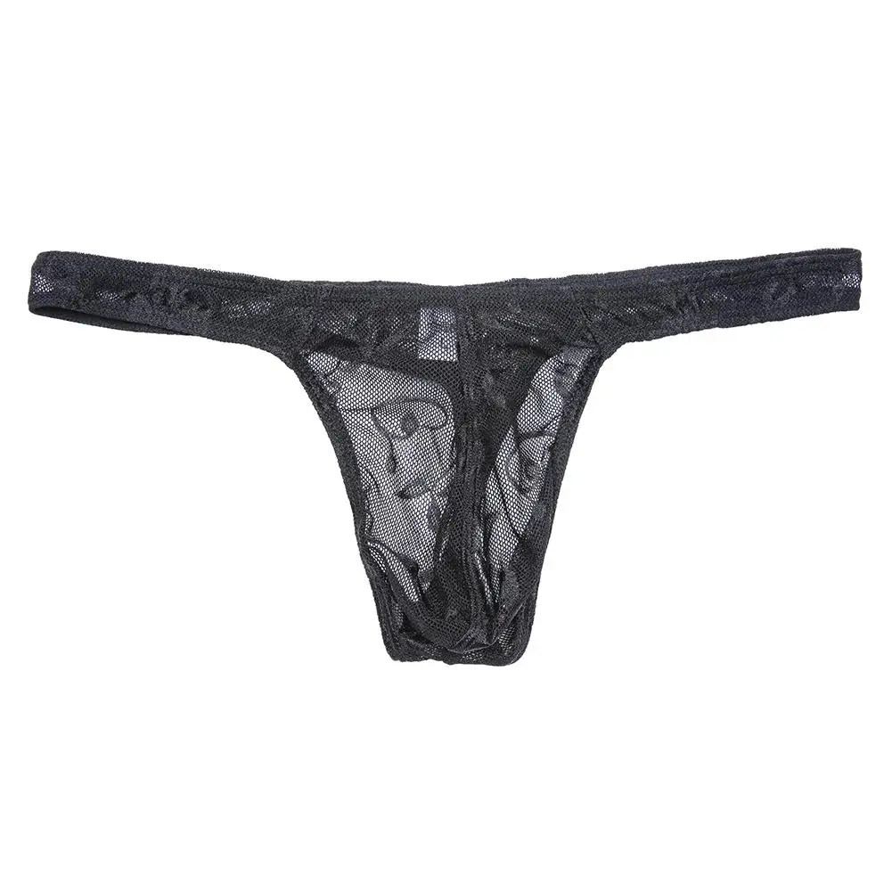 

Fashion Breathable Ultra Thin Ice Silk Mesh Briefs Breathable Underwear Convex Underpants Knickers Homme Low Waist Panties