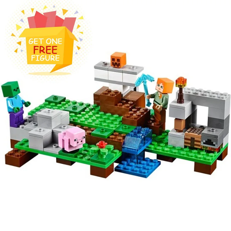 Бела Совместимость legoe minecrafte Железный голем Гигант мой мир зомби строительные