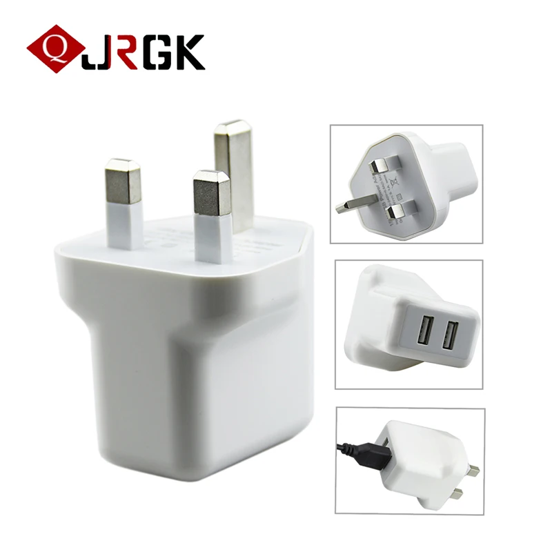 Настенное зарядное устройство с двумя USB портами и вилкой Стандарта