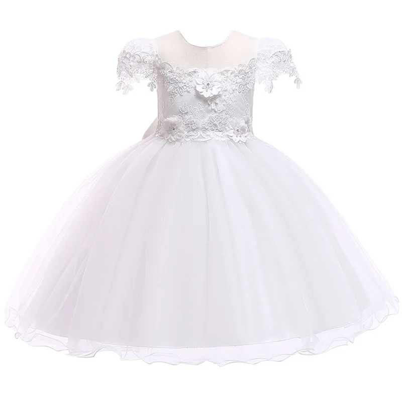 Girls Floral Tutu Princess Dresses For Teenager Baby Girl Wedding Party New years eve Dress 2019 Summer Kids Vestidos Costumes | Детская