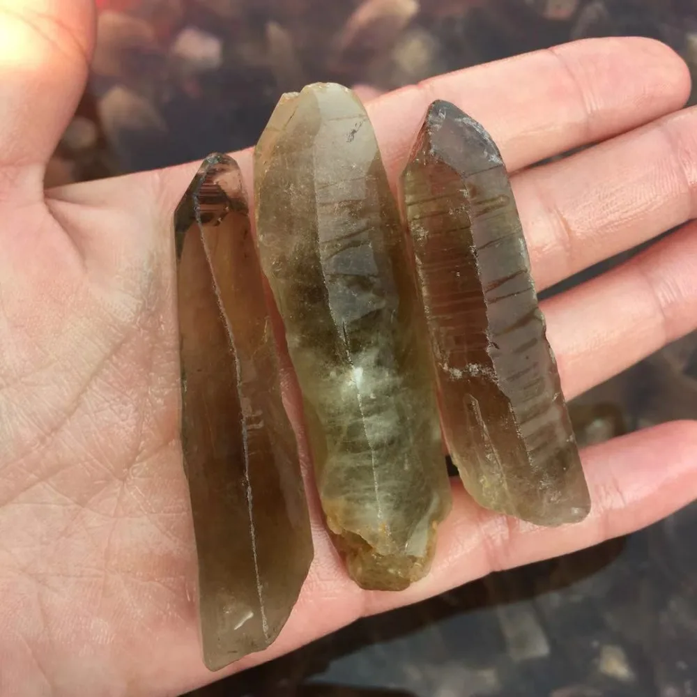 Новые необработанные натуральные курительные цитрин желтые кварцевые