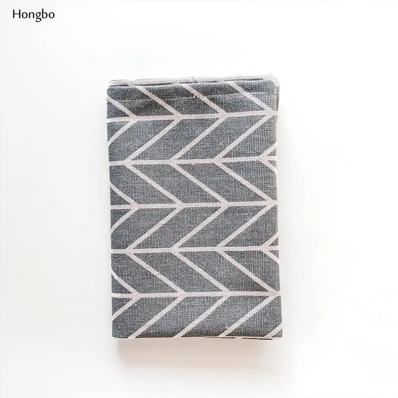 Hongbo, 1 шт., хлопковые салфетки в клетку, японский модный стиль, тканевые коврики для стола, салфетки, простой дизайн, посуда, кухонный инструмент