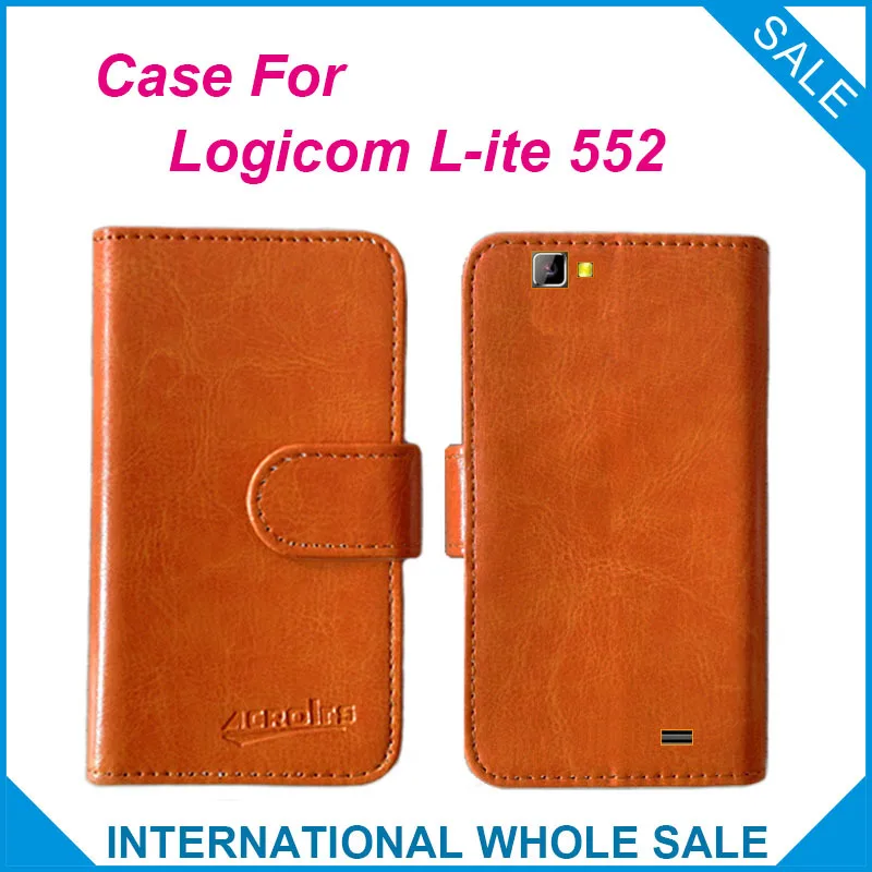 Хит! 2016 Logicom L ite 552 чехол заводской цены оригинальный кожаный эксклюзивный с