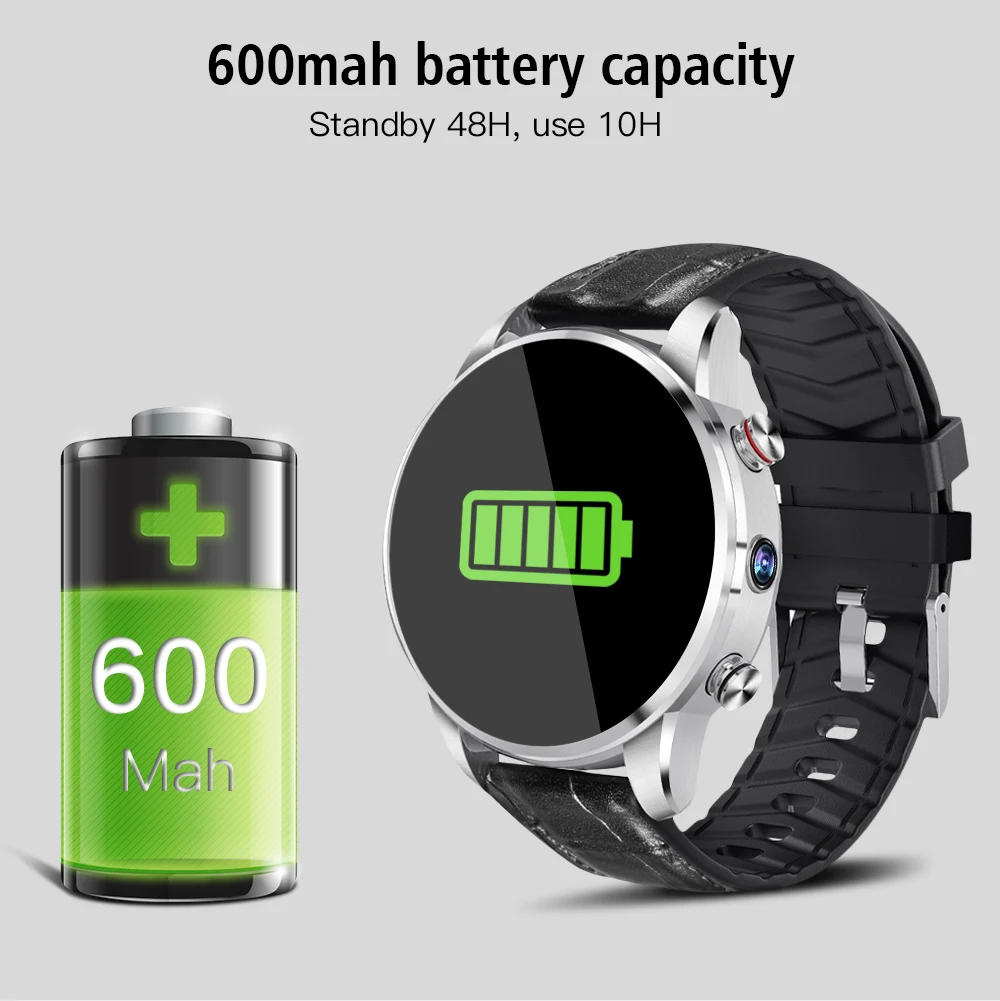 Мужские Смарт-часы Keoker, 1,39 дюймов, 4G, поддержка sim-карты, Wi-Fi, gps, BLuetooth, Android 7,1, Смарт-часы для Android и IOS