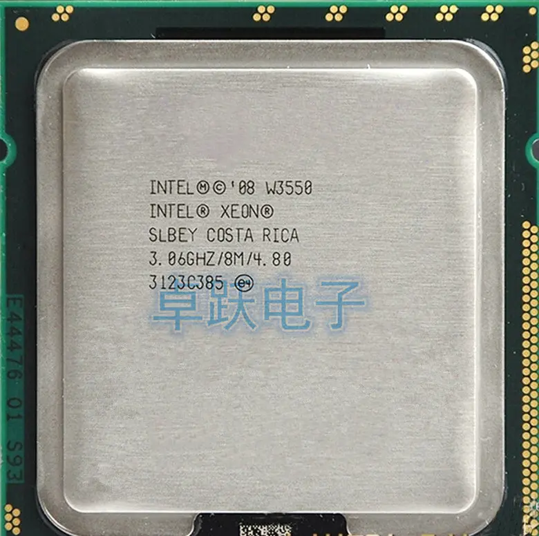 Оригинальный четырехъядерный процессор lntel Xeon W3550 3 06 ГГц TDP 130 Вт 8 Мб кэш памяти LGA