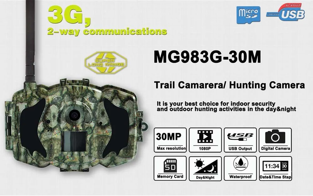 Следовая камера 3g Bolyguard 30MP 1080P GSM фото ловушка поддержка 3g 2G без свечения 940nm светодиодный 100ft обнаружения беспроводной охотничья камера